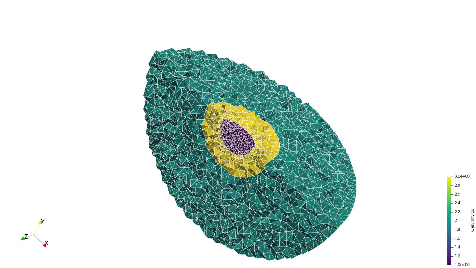 Oblate ellipsoid (spherical shell)