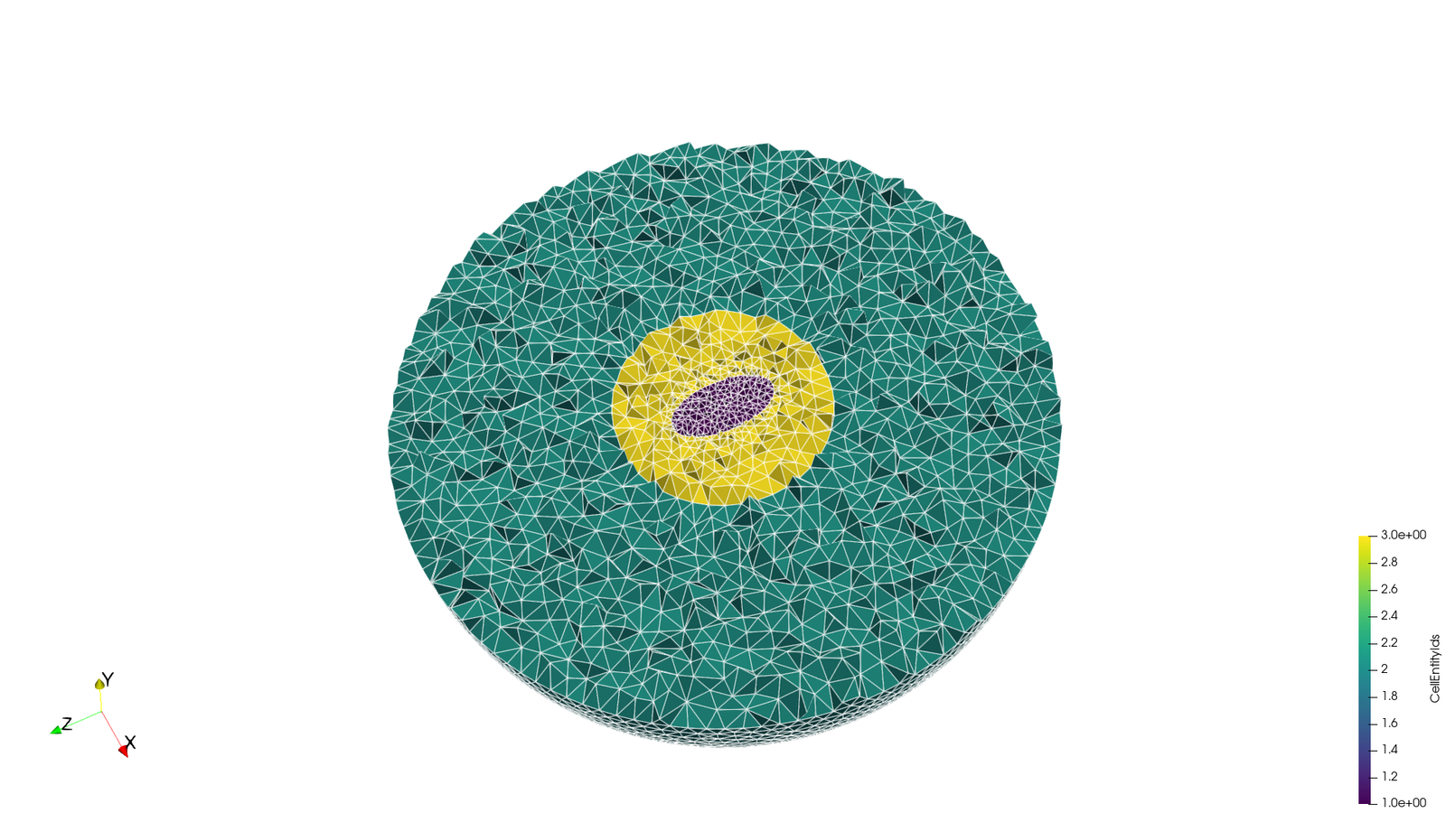 Prolate ellipsoid (spherical shell)